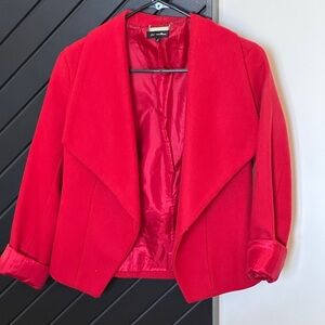 CC Couture Shawl collar jacket. Single button closure. Size S.